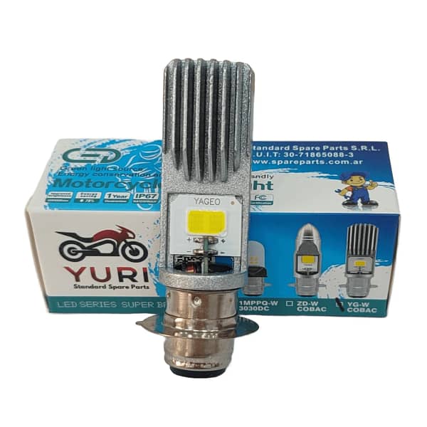Lámpara LED para Moto YURI PD15 15W 1800 Lúmenes | Luz Blanca Fría AC/DC 8-80V - Imagen 2