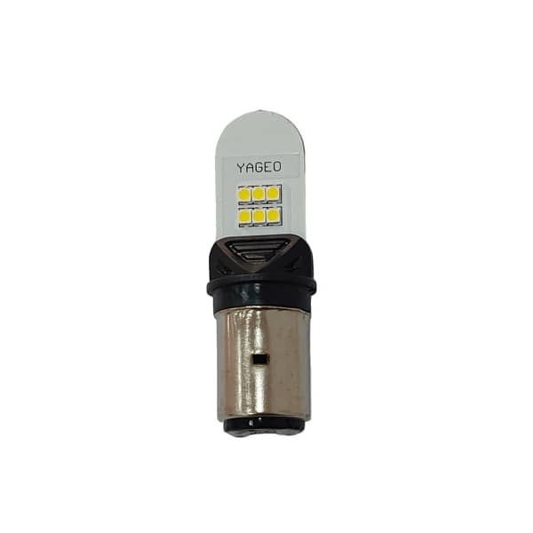 Lámpara LED para Moto YURI BA20D 6W 600 Lúmenes | Luz Blanca Fría DC 12V