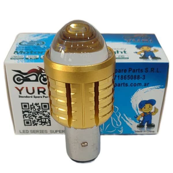 Lámpara LED para Moto YURI BA20 15W 1500 Lúmenes C/Lupa | Luz Blanca Fría AC/DC 8-80V - Imagen 2