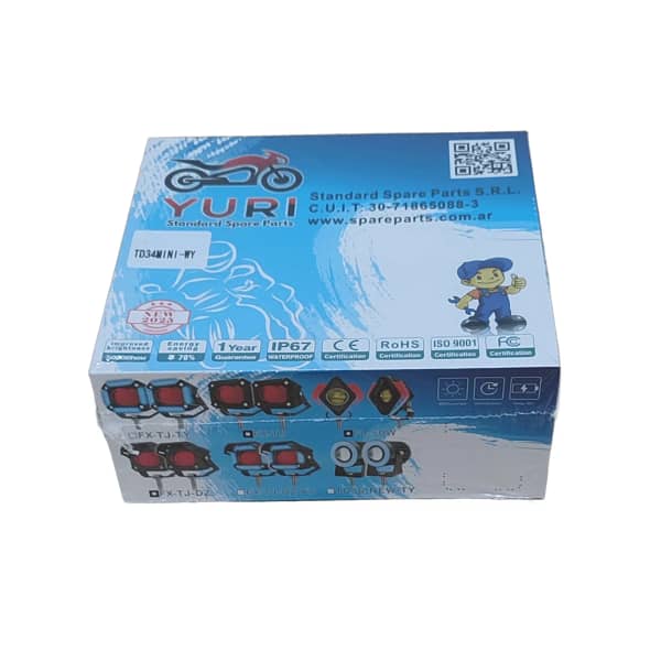 Faros Auxiliares AC/DC 8-60V. 40W/5.500LM C/Tecla PAR - Imagen 2